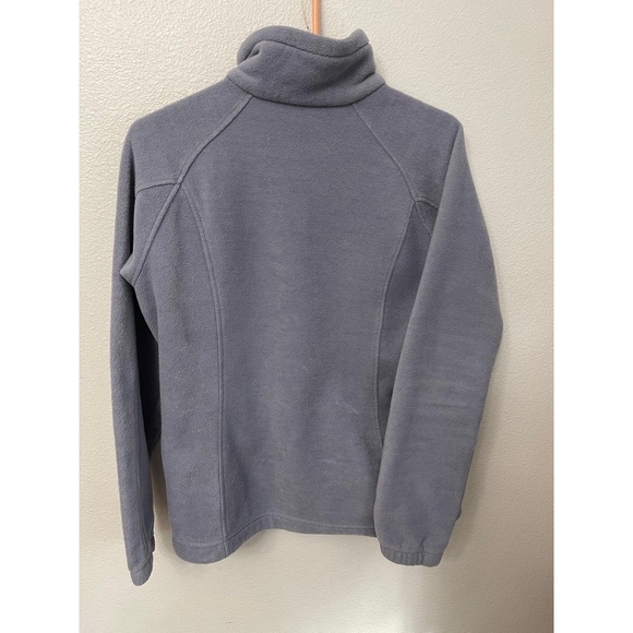 Columbia Women’s Benton Springs Blue Grey Full Zip Fleece Jacket Size Large - Picture 4 of 7